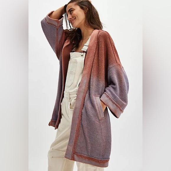 Free People Tops - Free People Lola Sweatshirt Cardi Medium New